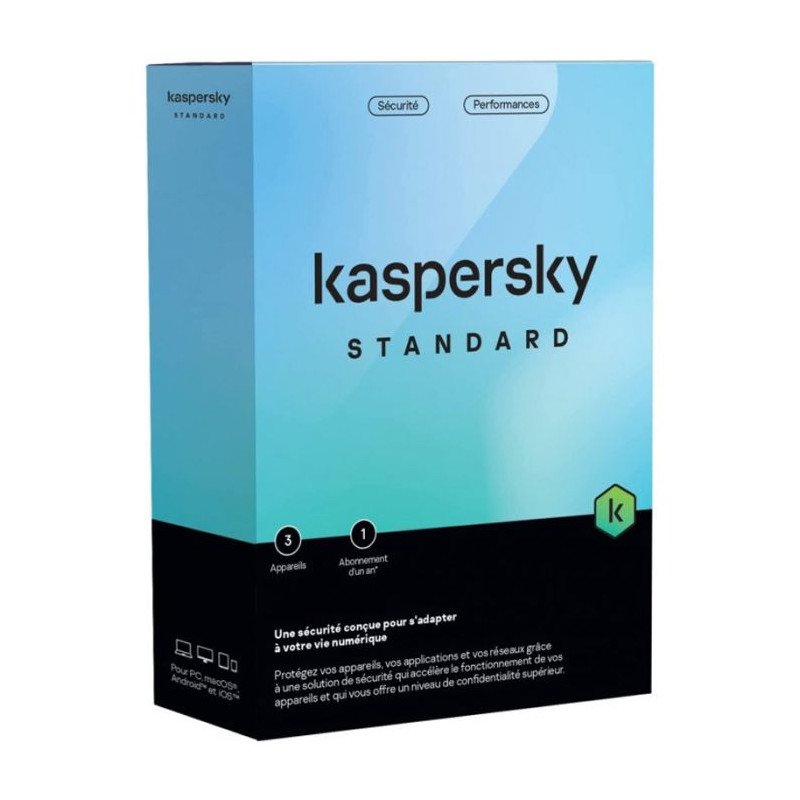 Antivirus kaspersky Standard Protection 3 Postes 1an en Tunisie Antivirus kaspersky Standard Protection 3 Postes 1an en Tunisie