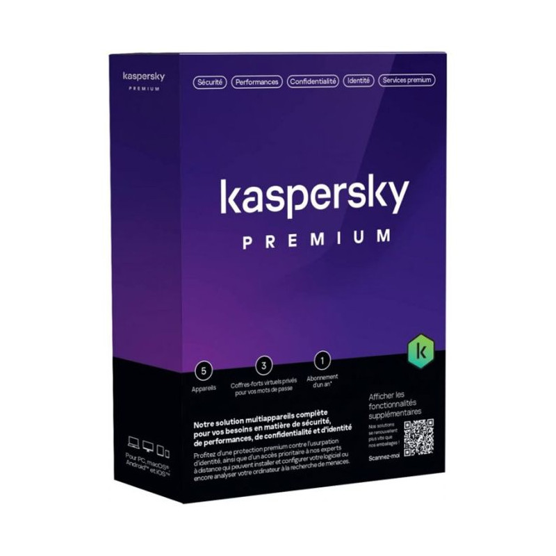 Antivirus kaspersky Premium 5 Postes Protection Complete 1an en Tunisie Antivirus kaspersky Premium 5 Postes Protection Complete 1an en Tunisie