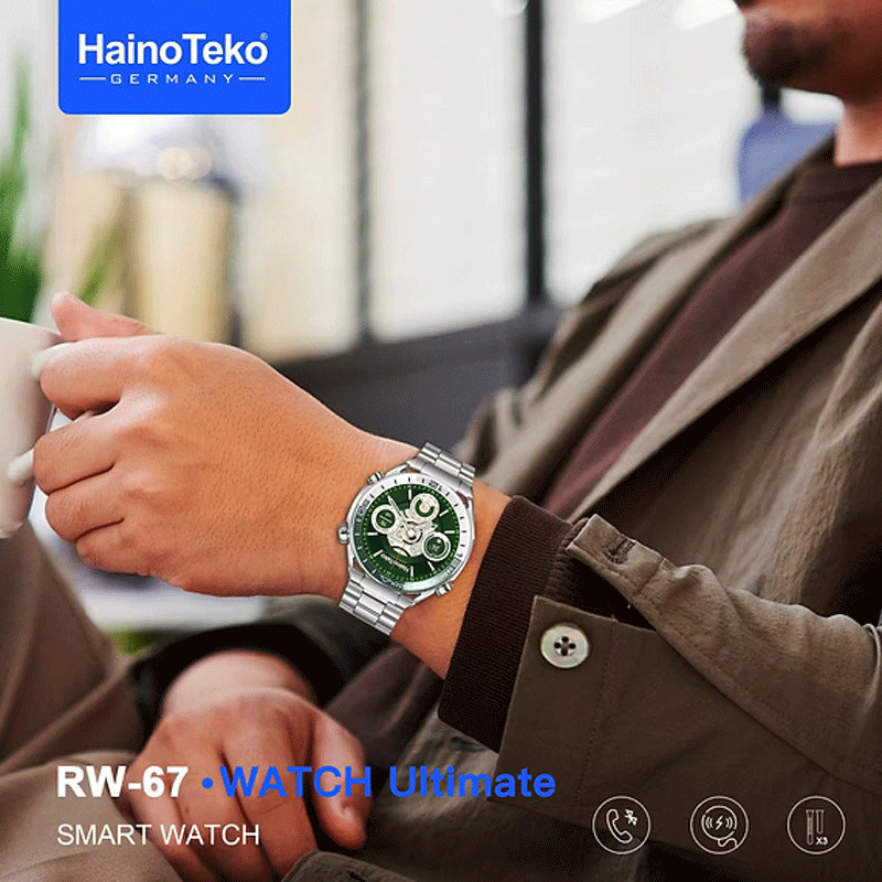 Montre Connectée Haino Teko RW-67 Silver + 2 Ceinture en Tunisie