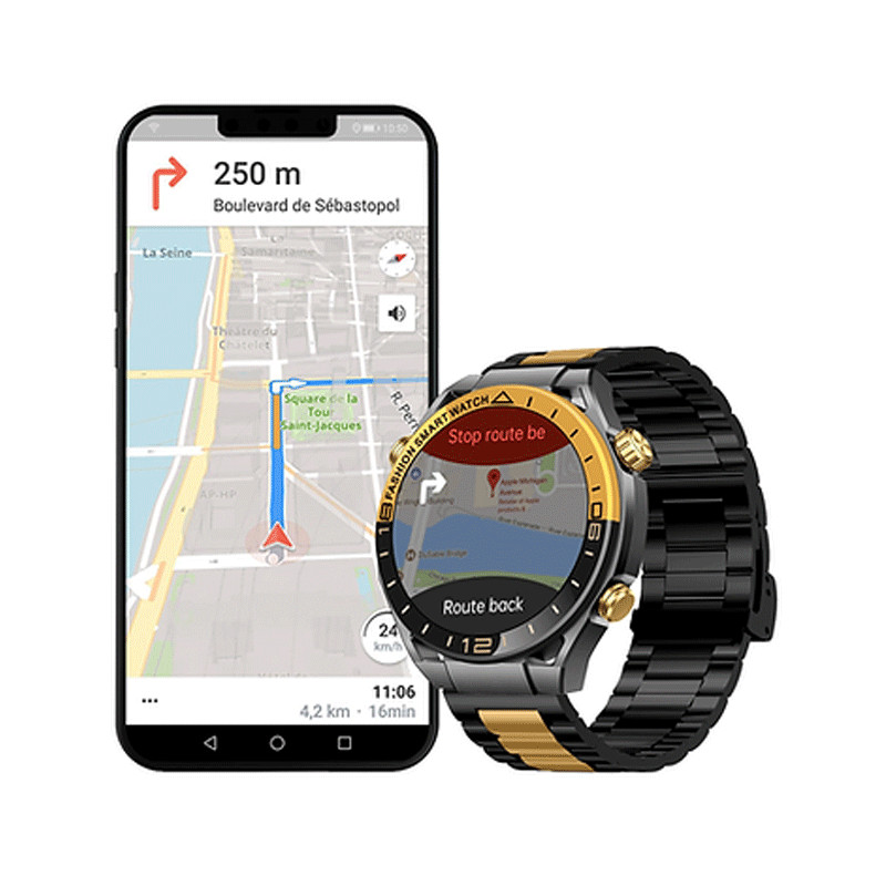 Montre Connectée Haino Teko RW-68 Noir + 2 Ceinture en Tunisie