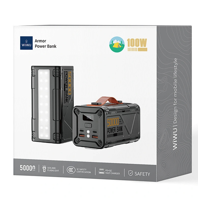 Power Bank WIWU Elite PO29 50000 mAh Silver En Tunisie