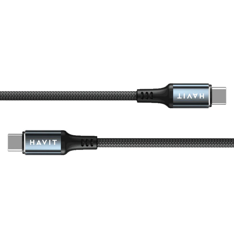 Câble Chargeur Havit CB6310 Type-C vers Type-C Noir en Tunisie
