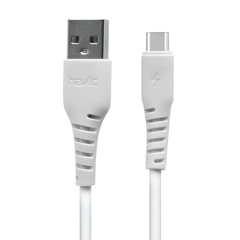 Chargeur Secteur Havit ST902 2 Ports USB + Cable Type-C Blanc en Tunisie