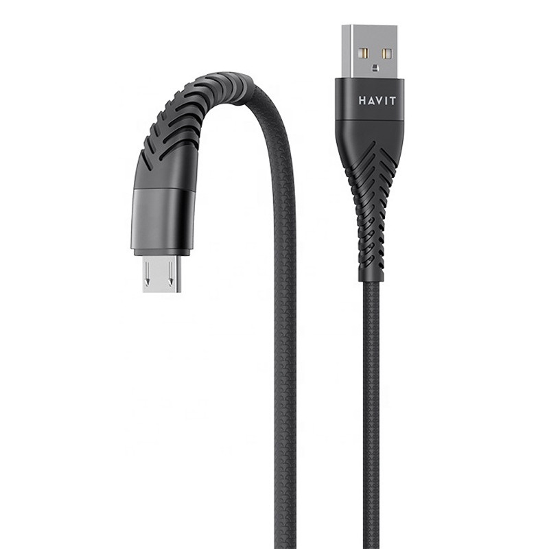 Câble Chargeur Havit CB706 Micro USB Noir en Tunisie