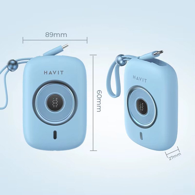 Power Bank Havit PB5214 10000 mAh Bleu en Tunisie
