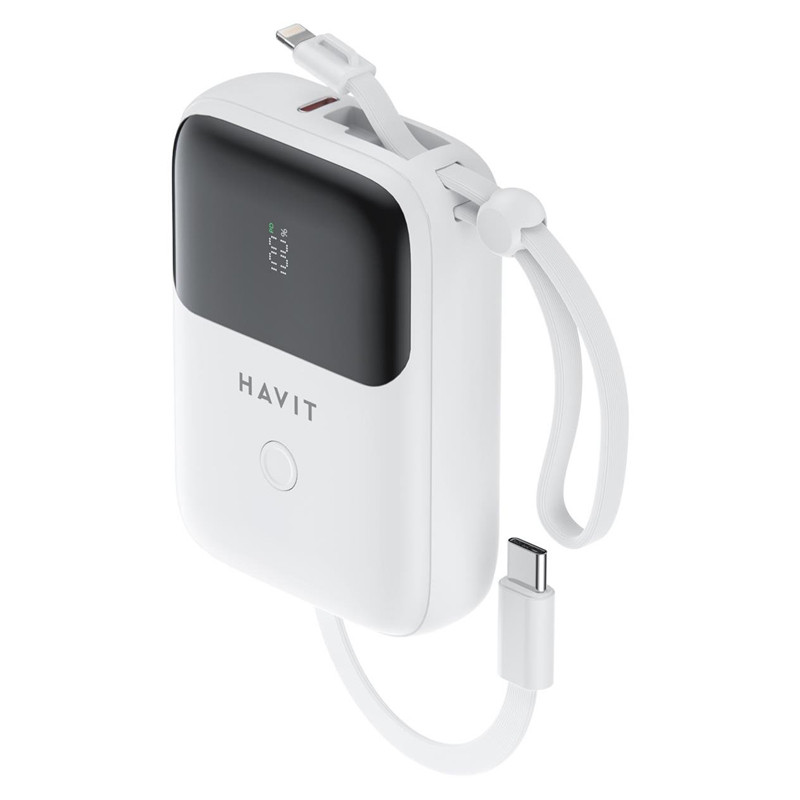 Power Bank Havit PB5215 10000 mAh Blanc en Tunisie