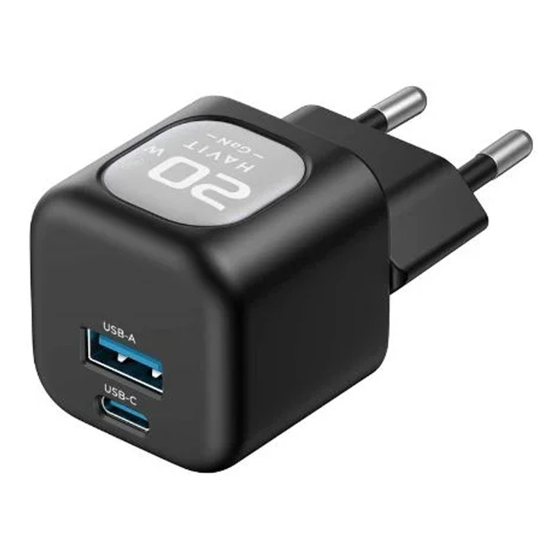 Tête Chargeur Havit Gan HV-UC220 Dual Type C 20W en Tunisie