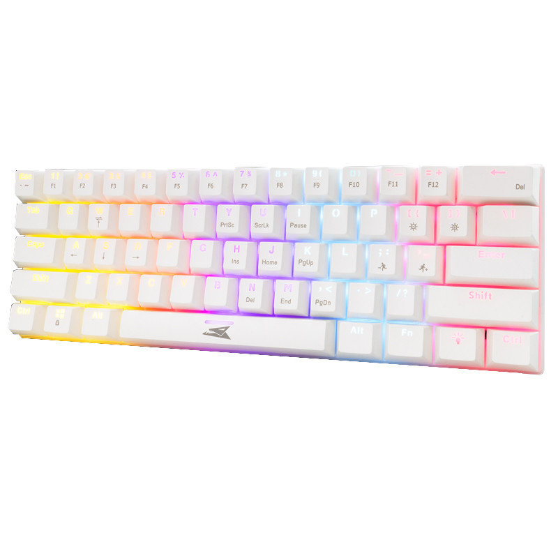 Clavier Gamer Baracuda BGK-03221 Dolphin Blue Switch Blanc en Tunisie