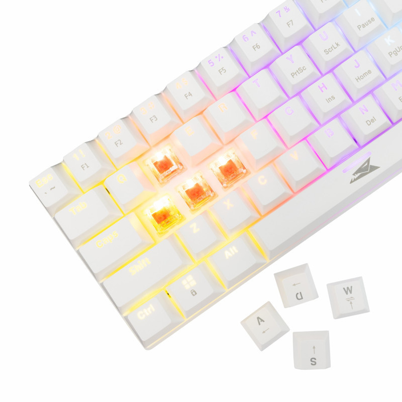 Clavier Gamer Baracuda BGK-03221 Dolphin Blue Switch Blanc en Tunisie