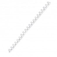 100 Reliures Spirale Plastique 12mm Blanc en Tunisie