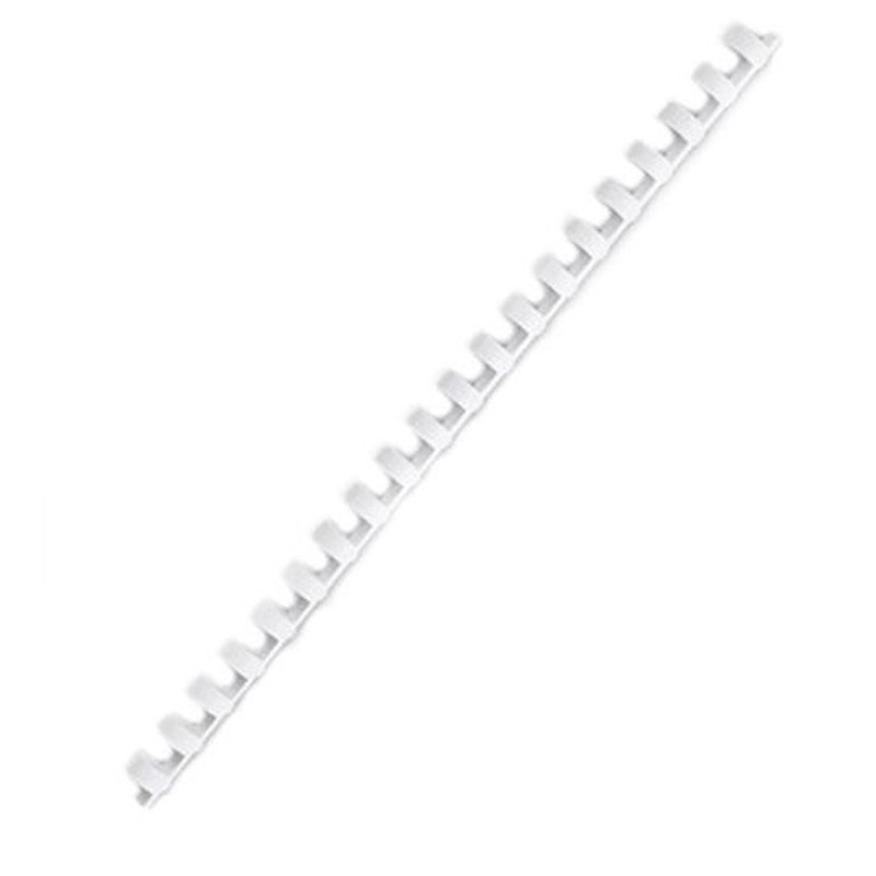 100 Reliures Spirale Plastique 12mm Blanc en Tunisie