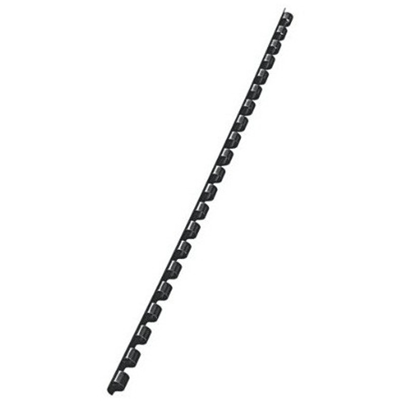 100 Reliures Spirale Plastique 12mm Noir en Tunisie