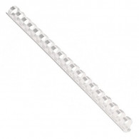 50 Reliures Spirale Plastique 38mm Blanc