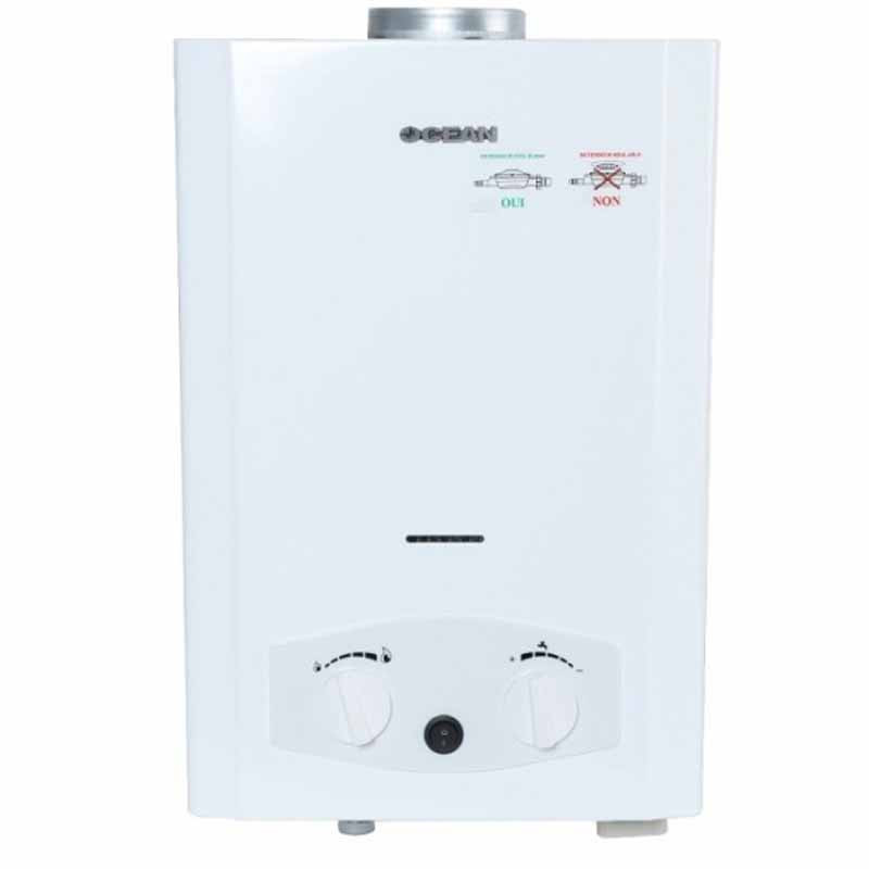 Chauffe Bain Ocean OC6-M03 à Gaz Bouteille 6L Blanc en Tunisie