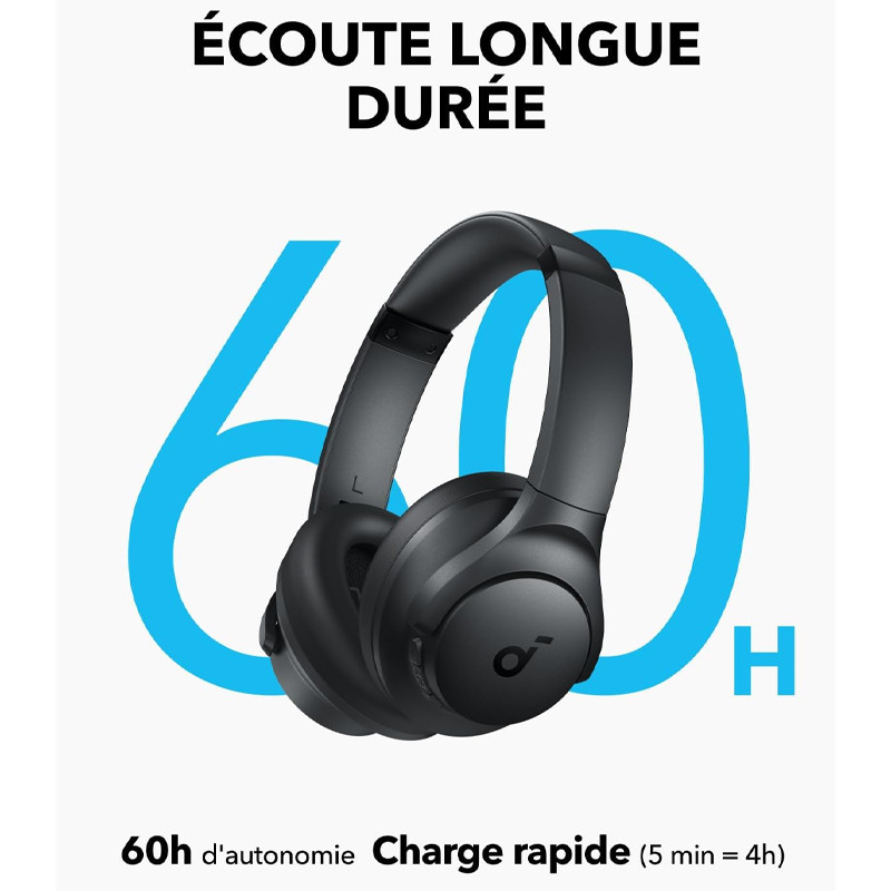 Casque Sans Fil Anker Soundcore Q11I Noir en Tunisie