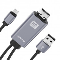 Adaptateur Kaku KSC-556 3En1 USB/Lightning Vers HDMI 4K Gris