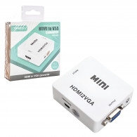Convertisseur TREQA HDMI Vers VGA Blanc