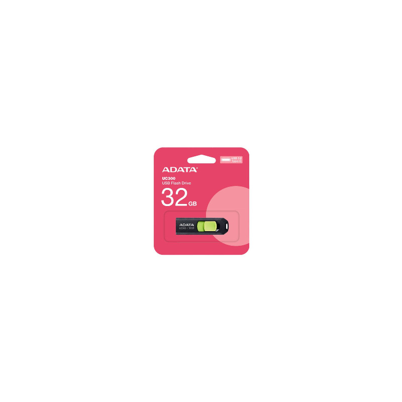 Clé USB Adata UC300 32Go Type-C Noir&Vert En Tunisie Clé USB Adata UC300 32Go Type-C Noir&Vert En Tunisie