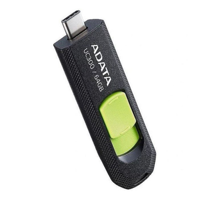 Clé USB Adata UC300 64Go Type-C Noir&Vert En Tunisie