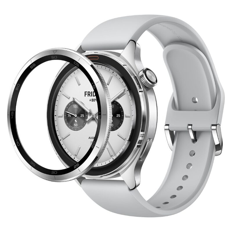 Kit Lunette et Bracelet pour Xiaomi Watch S4 210mm Silver En Tunisie