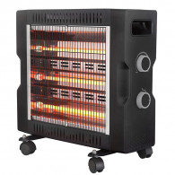 Chauffage Électrique Biolux M-RQ2025 2000W Noir en Tunisie