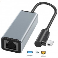 Adaptateur Airsky HC-72B Type-C Vers RJ45 Gris
