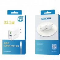 Tête Chargeur Qiop Lightning 22.5W Blanc