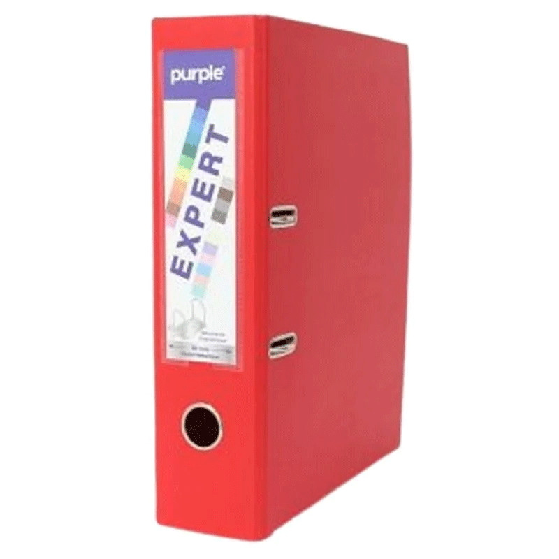 Classeur à Levier Purple Expert Avec Renfort Métallique 80mm A4 Rouge en Tunisie