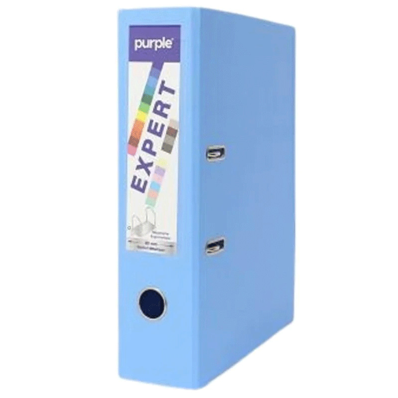 Classeur à Levier Purple Expert Avec Renfort Métallique 80mm A4 Bleu Turquoise en Tunisie