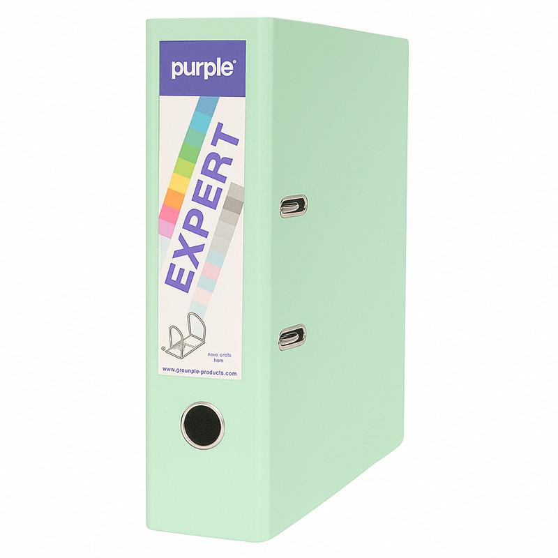 Classeur à Levier Purple Expert Avec Renfort Métallique 80mm A4 Vert Pastel en Tunisie