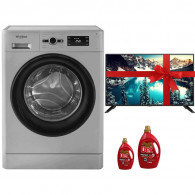 Lavante Séchante Frontale Whirlpool 11kg 6ème Sens  Silver