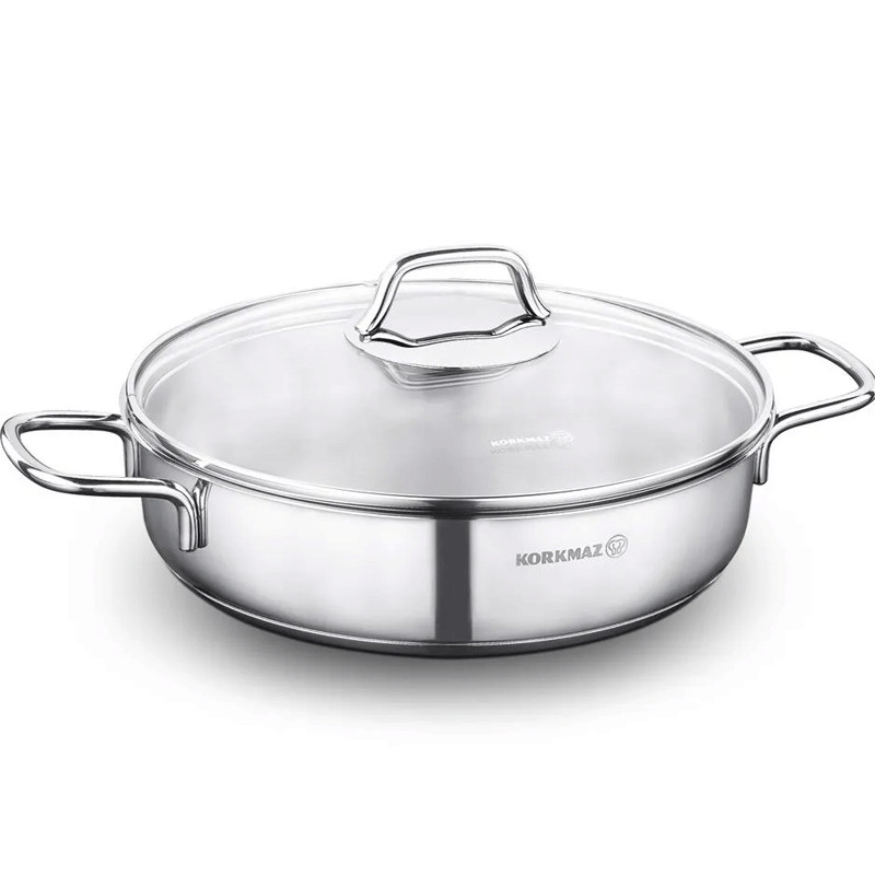 Shallow Pan Korkmaz Perla A1658 24Cm Inox en Tunisie Shallow Pan Korkmaz Perla A1658 24Cm Inox en Tunisie
