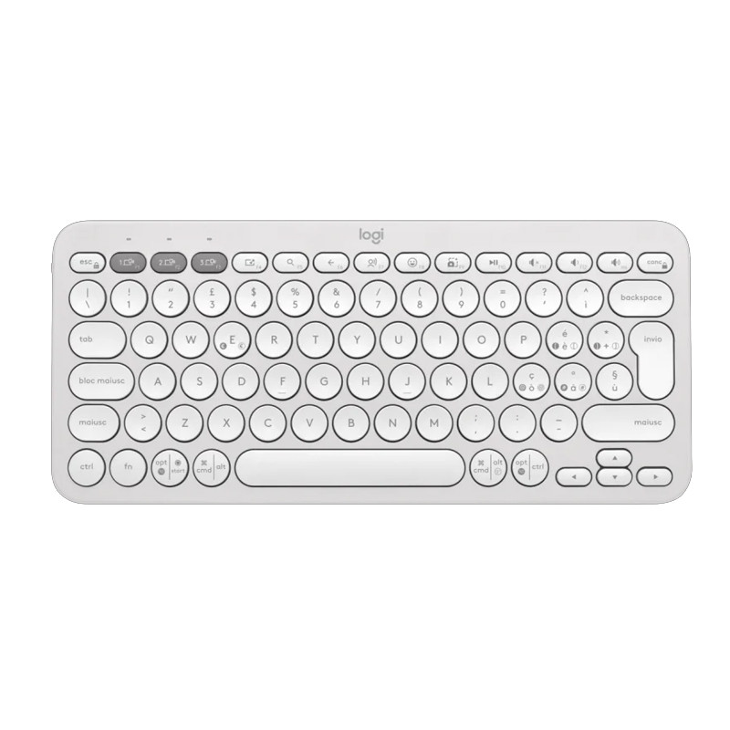 Clavier Sans fil Logitech Pebble Keys 2 K380s Blanc En Tunisie Clavier Sans fil Logitech Pebble Keys 2 K380s Blanc En Tunisie