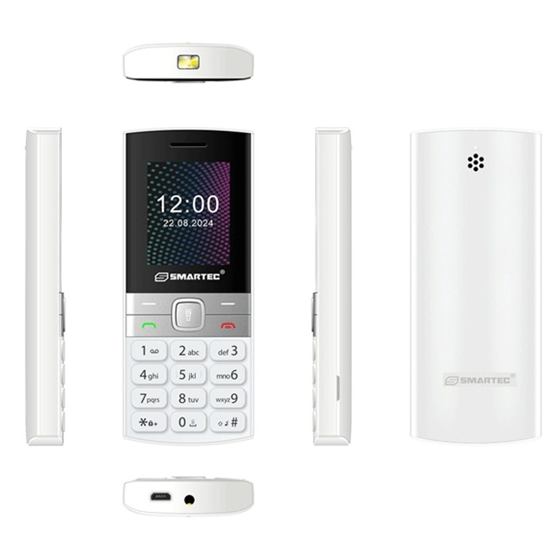 Téléphone Portable Smartec V2 Blanc en Tunisie