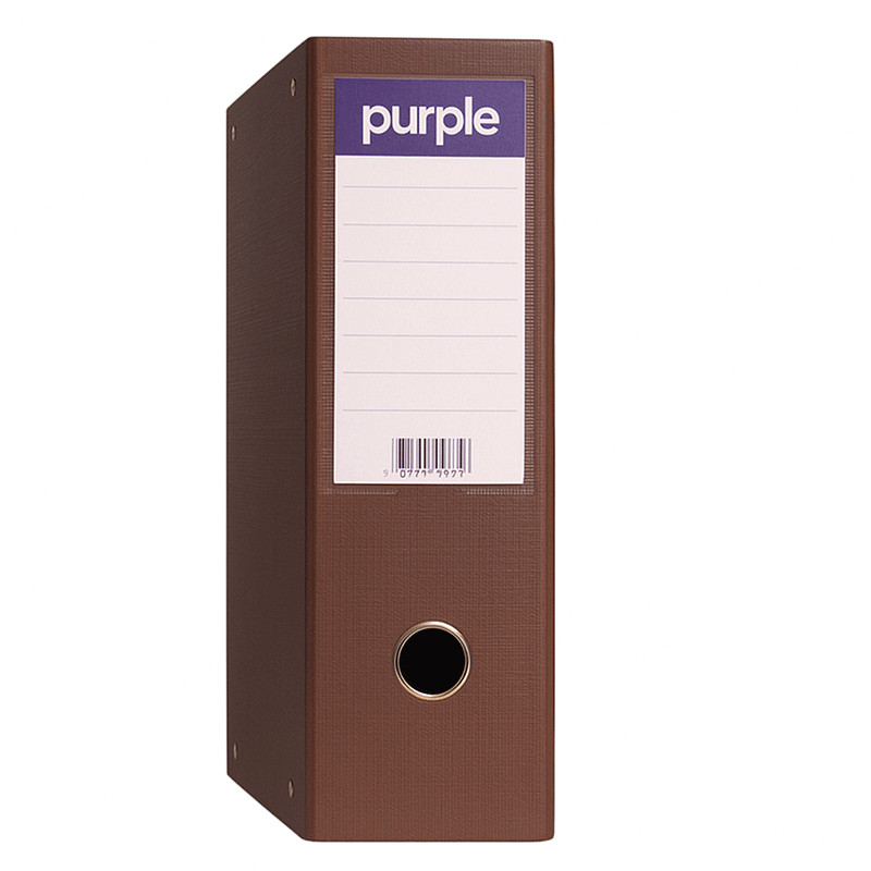 Classeur à Levier Purple Essential Dos 75mm Marron