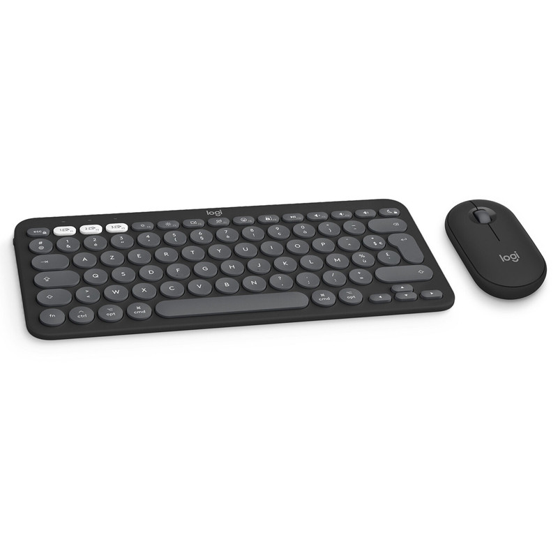 Pack Clavier et Souris Sans Fil Logitech Pebble 2 Combo Noir en Tunisie