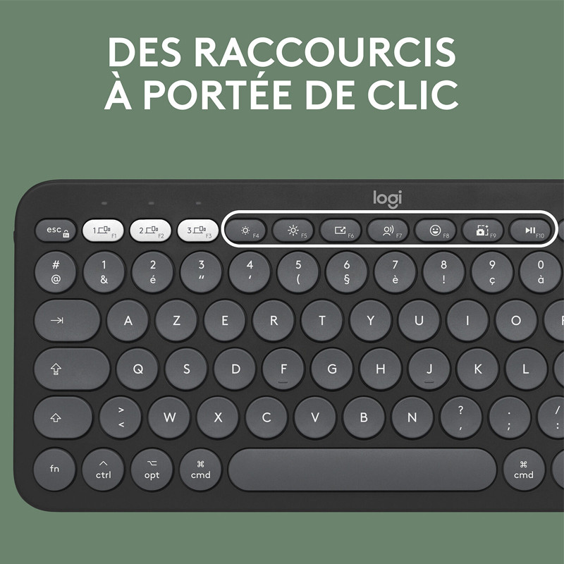 Pack Clavier et Souris Sans Fil Logitech Pebble 2 Combo Noir en Tunisie