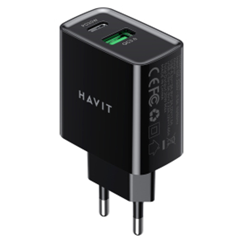 Tête Chargeur Havit HV-UC111 Type C  USB Noir en Tunisie