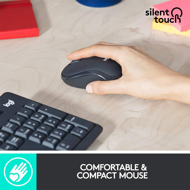 Pack Clavier et Souris Sans Fil Logitech MK295 Noir en Tunisie