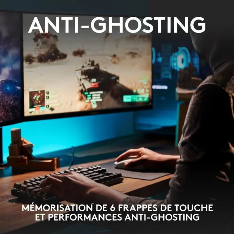 Clavier Gamer Filaire Logitech G413 Noir en Tunisie