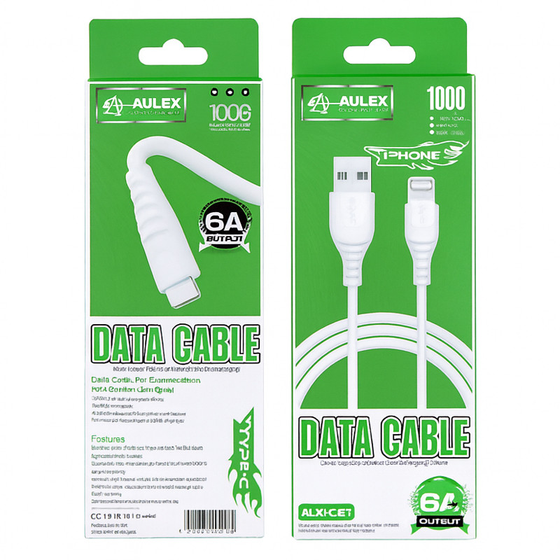 Câble Chargeur Aulex Lightning 30W Blanc En Tunisie Câble Chargeur Aulex Lightning 30W Blanc En Tunisie