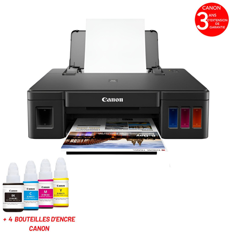 Imprimante à Réservoir Intégré Canon Pixima G1410 Couleur Noir en Tunisie