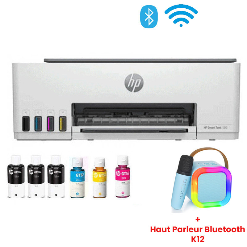 Imprimante Multifonction Jet D'encre HP Smart Tank 585 1F3Y4A - Blanc