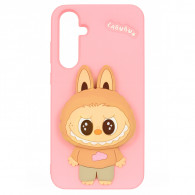 Coque Labubu pour Galaxy A55 Rose