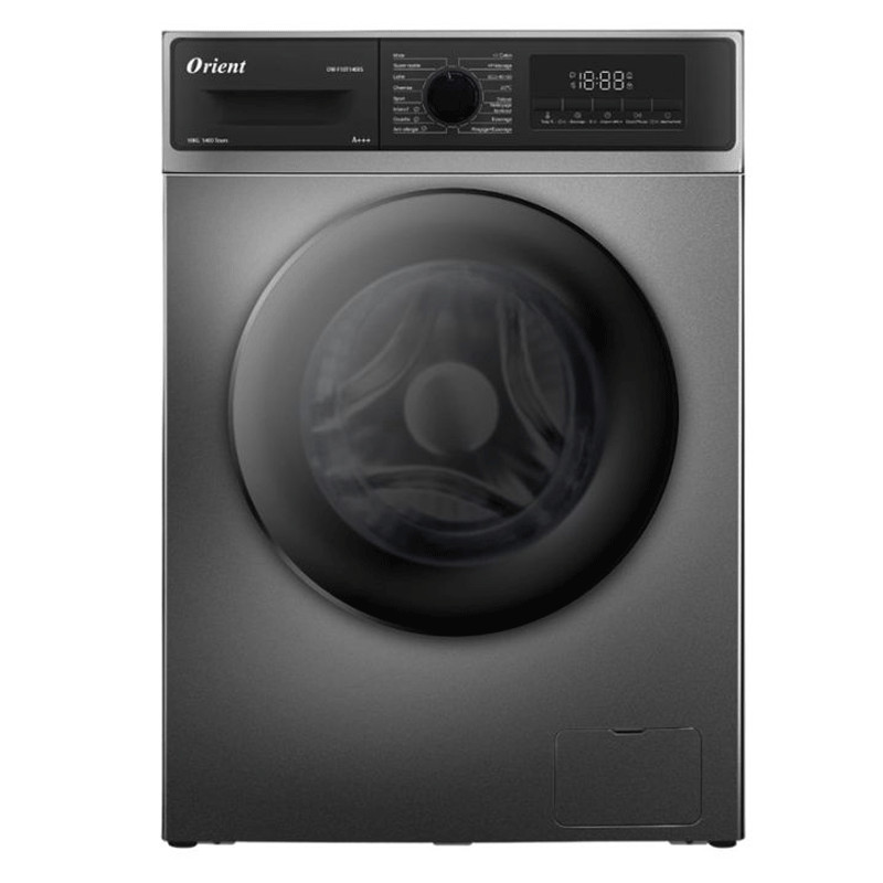 Machine à Laver Frontale Orient OW-F10T1400S Inverter  10Kg Silver en Tunisie