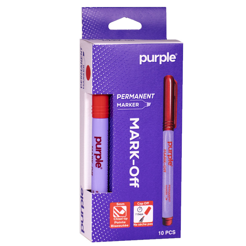 Marqueur Permanante Purple Mark-Off Rouge En Tunisie Marqueur Permanante Purple Mark-Off Rouge En Tunisie