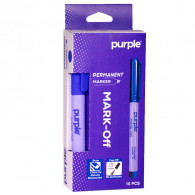 Marqueur Permanante Purple Mark-Off Bleu