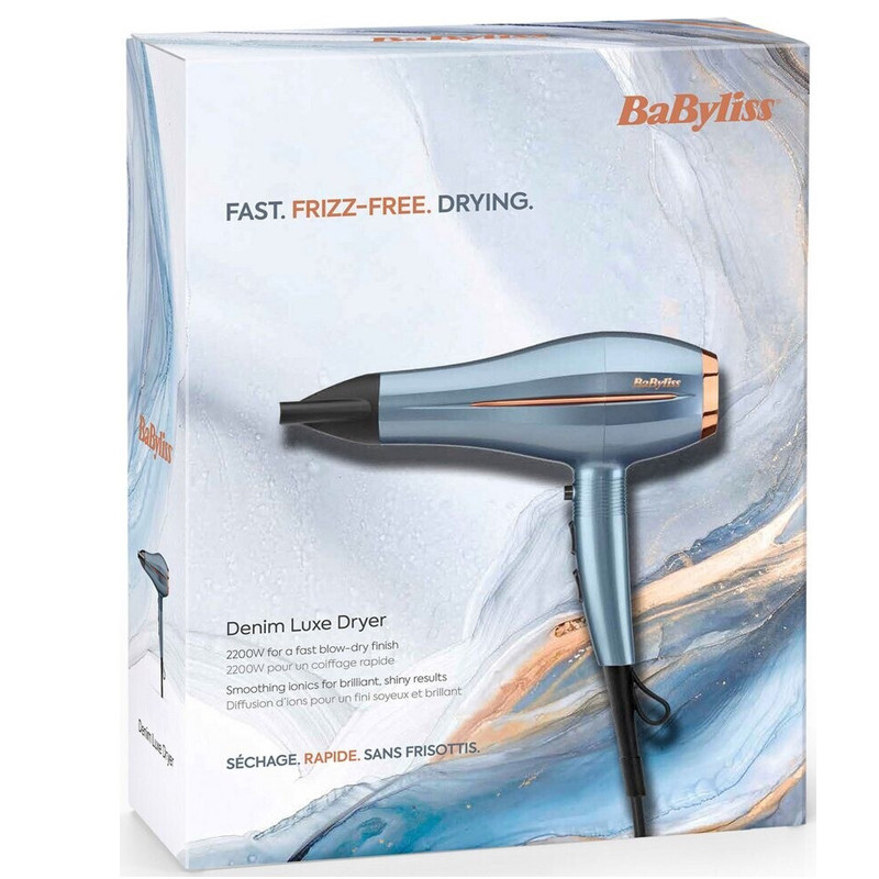 Sèche Cheveux Babyliss D251PE Denim Luxe 2200W Bleu En Tunisie