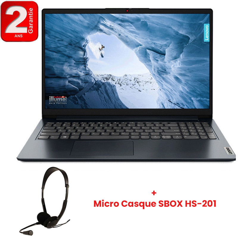 Lenovo IdeaPad 1 15IAU7 i5 12Gén 8Go 512Go SSD Bleu W11 En Tunisie
