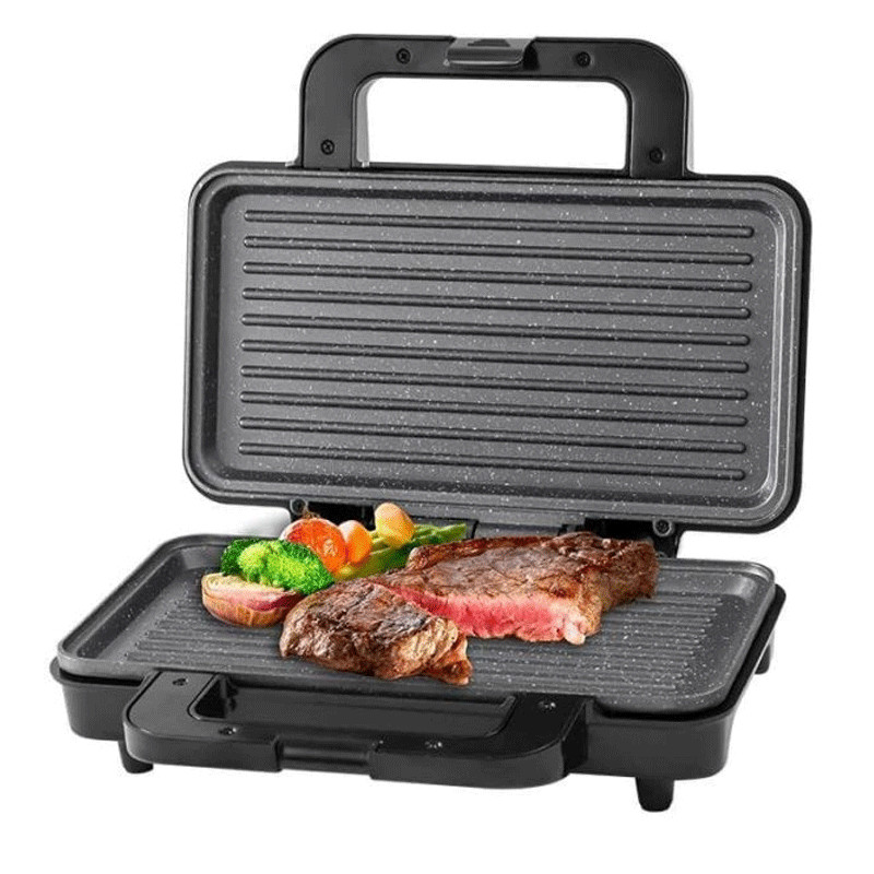 Appareil à Panini Et Grill Lexical LSM-2520 1000W Silver en Tunisie